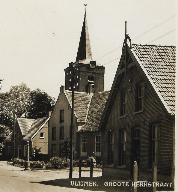 Grote Kerk - Groote Kerkstraat - Vlijmen 1935